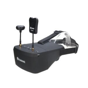 The popular Eachine EV800D headset with circular and patch antennas