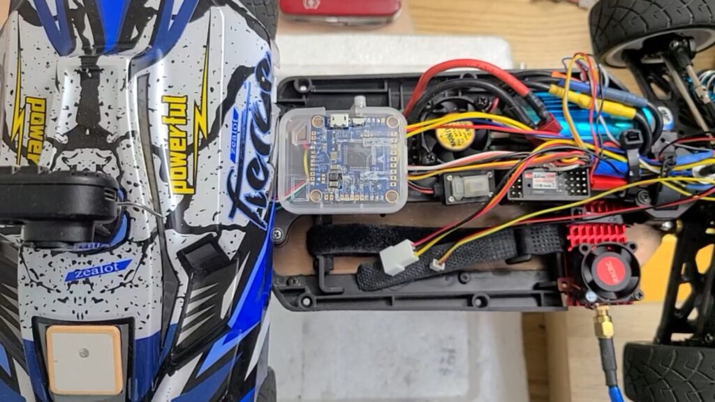 RC car speedometer layout