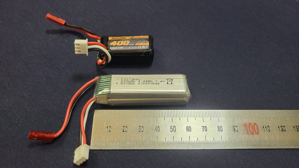 2s LiPo battery for Volantex 500mm Mustang and XK A280 Mustang compared