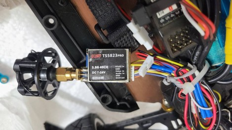 TS5823 video transmitter with sticker